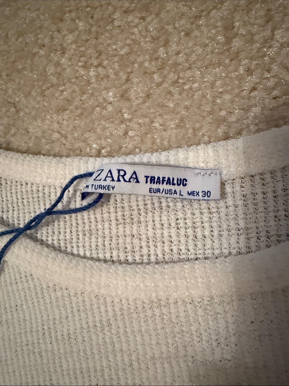 Zara Cream Knit Sleeveless Tank Top - Picture 5 of 5